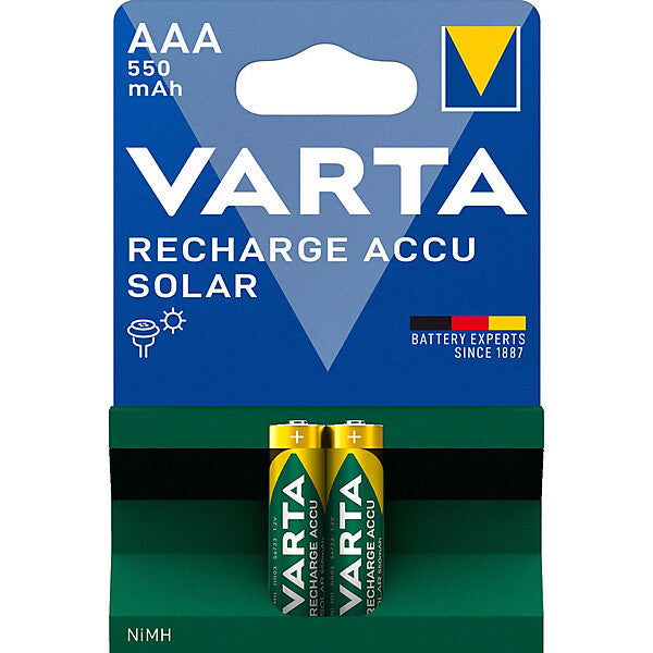 VARTA Recharge Accu Solar AAA 1,2V/550mAh/NiMH 56733 Bli.2